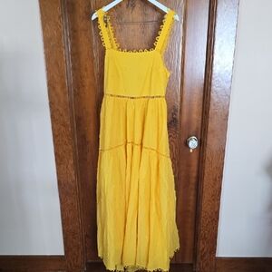 Yellow Sleeveless Maxi Dress